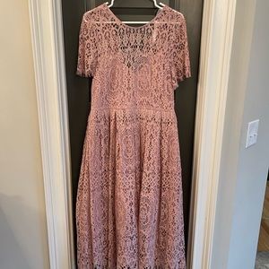 NWT ASOS Blush lace dress